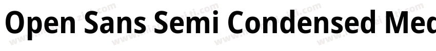 Open Sans Semi Condensed Medium字体转换